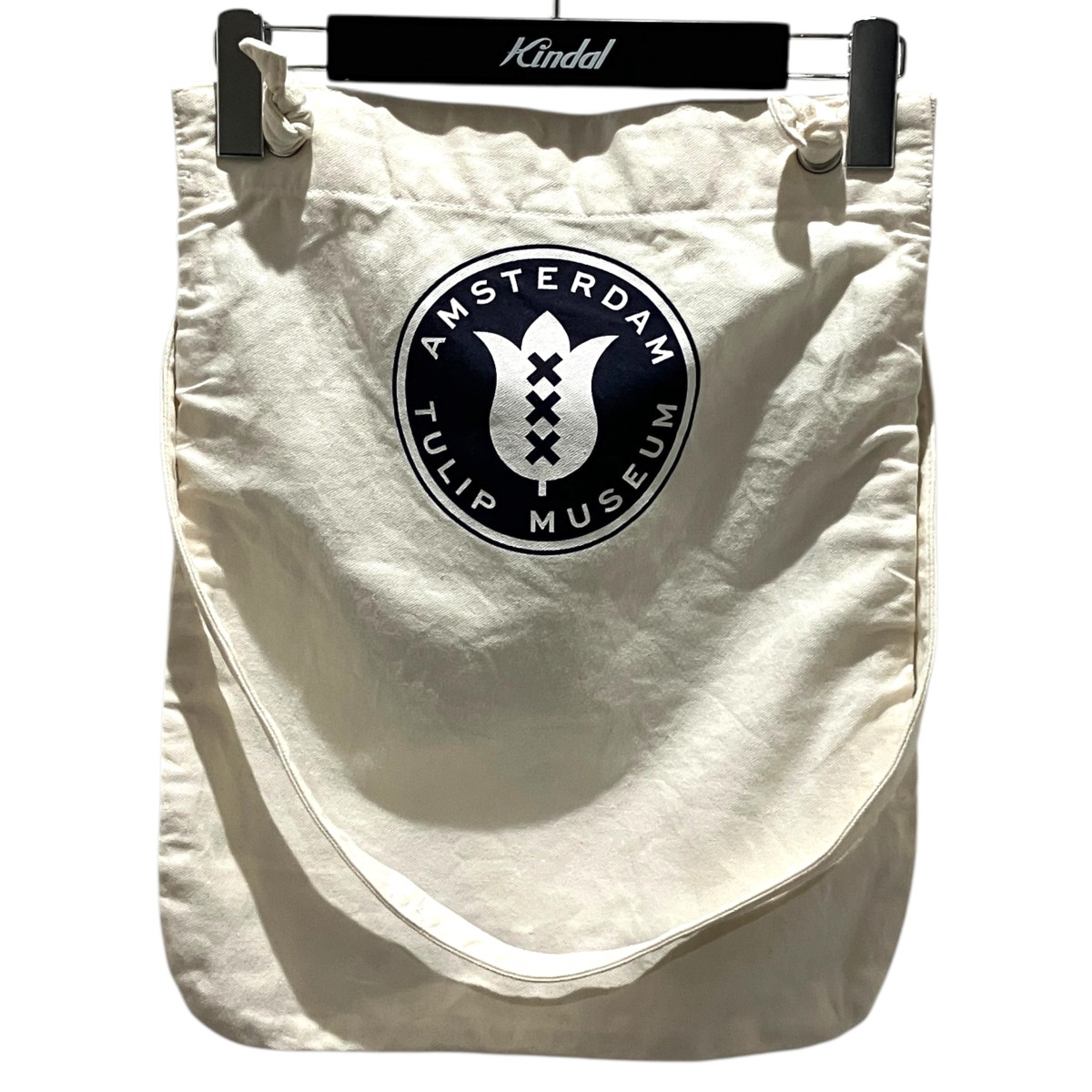 【中古】JUNYA WATANABE MAN 【AMSTERDAM TULIP】 キャンバストートバッグ WE-K 209 象牙色 【100626】（ジュンヤワタナベマン）