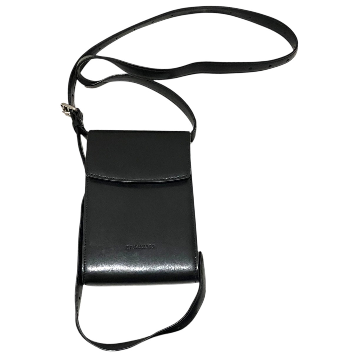 【中古】BALENCIAGA 電話機ショルダーバッグ 618868 黒いこと 【100626】（バレンシアガ）