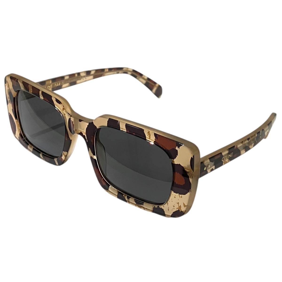 【中古】CELINE 黒眼鏡 CL40213I 赤銅色 大きさ：51□21-140 【100626】（セリーヌ）