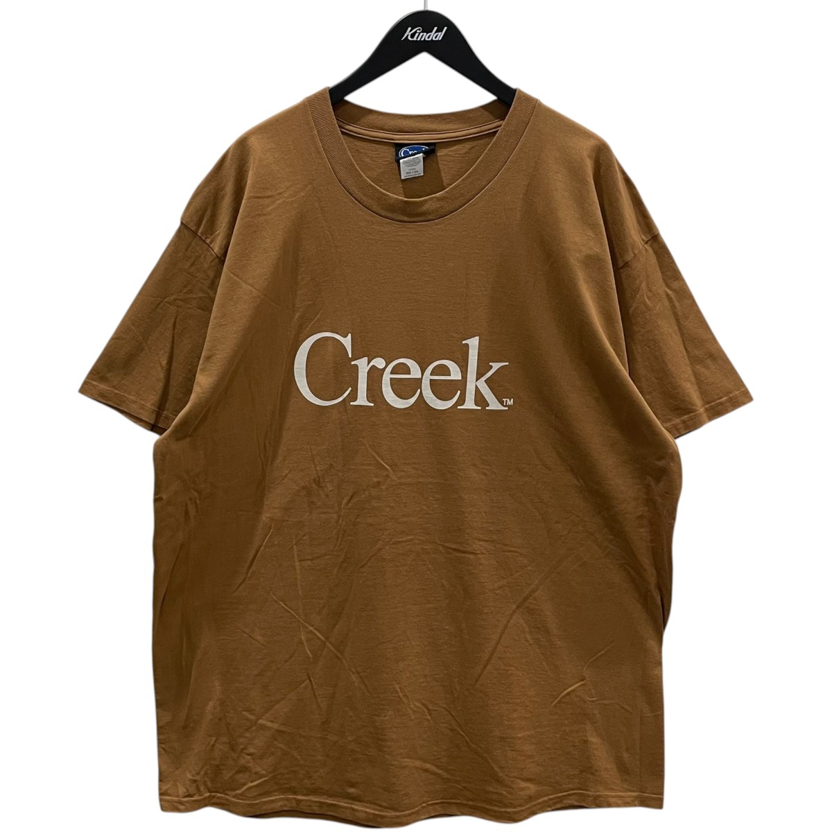 【中古】Creek ロゴタイプ刷り上げるプルオーバー 赤銅色 大きさ：2XL 【100626】（細流）