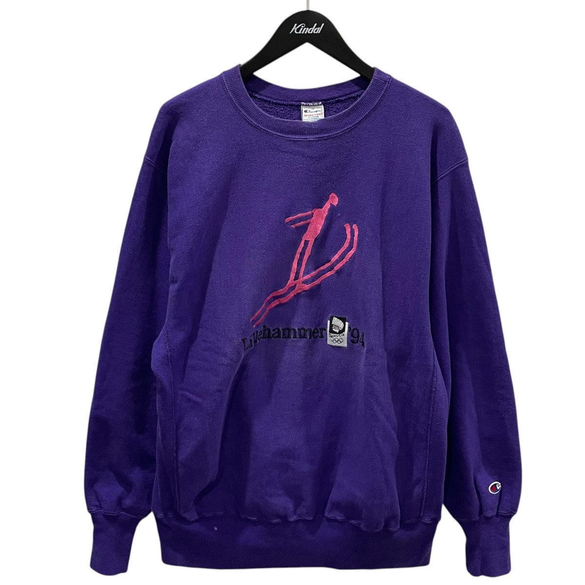 【中古】Champion 90s スウェットトレーナー REVERSE WEAVE リバースウィーブ 相撲取り草 大きさ：XL 【100626】（はやりっ子）