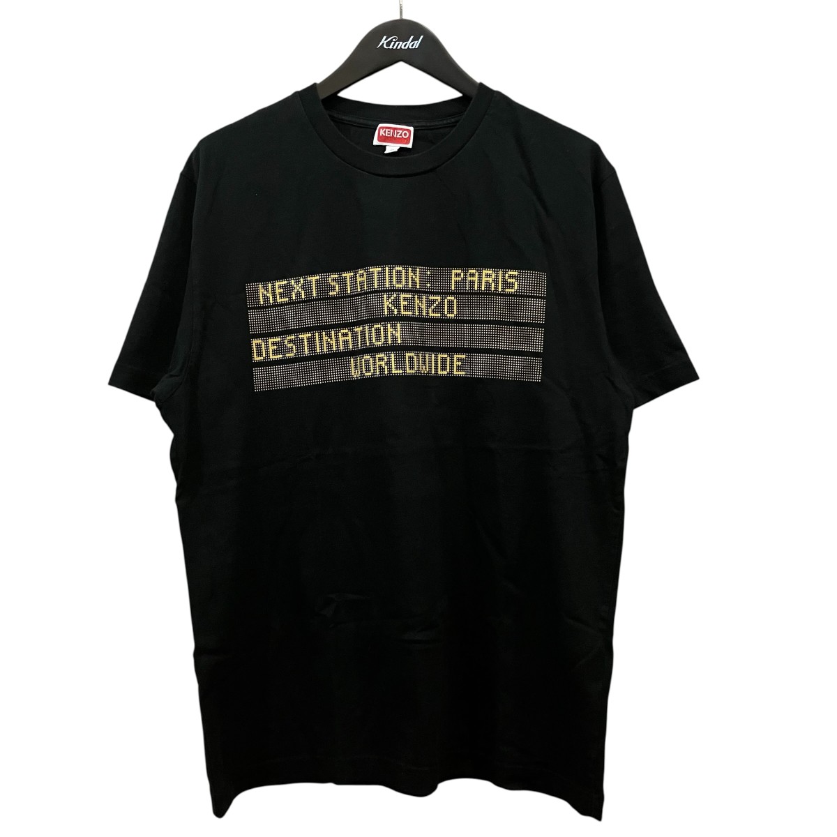 【中古】KENZO 刷り上げるプルオーバー FF65TS2574SG 黒いこと×黄色 大きさ：M 【110626】（ケンゾー）