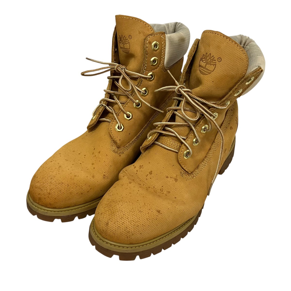 【中古】Timberland ハイカットブーツ 42559 8440 ベージュ 大きさ：10W 【100626】（ティンバーランド）