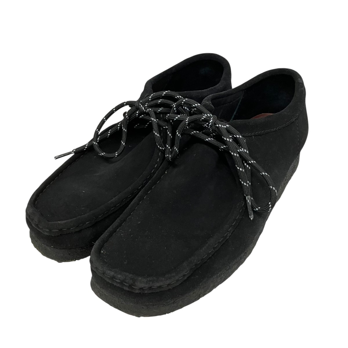 【中古】CLARKS Wallabee ワラビーモカシンシューズ 61284821 黒いこと 大きさ：27 【100626】（クラークス）
