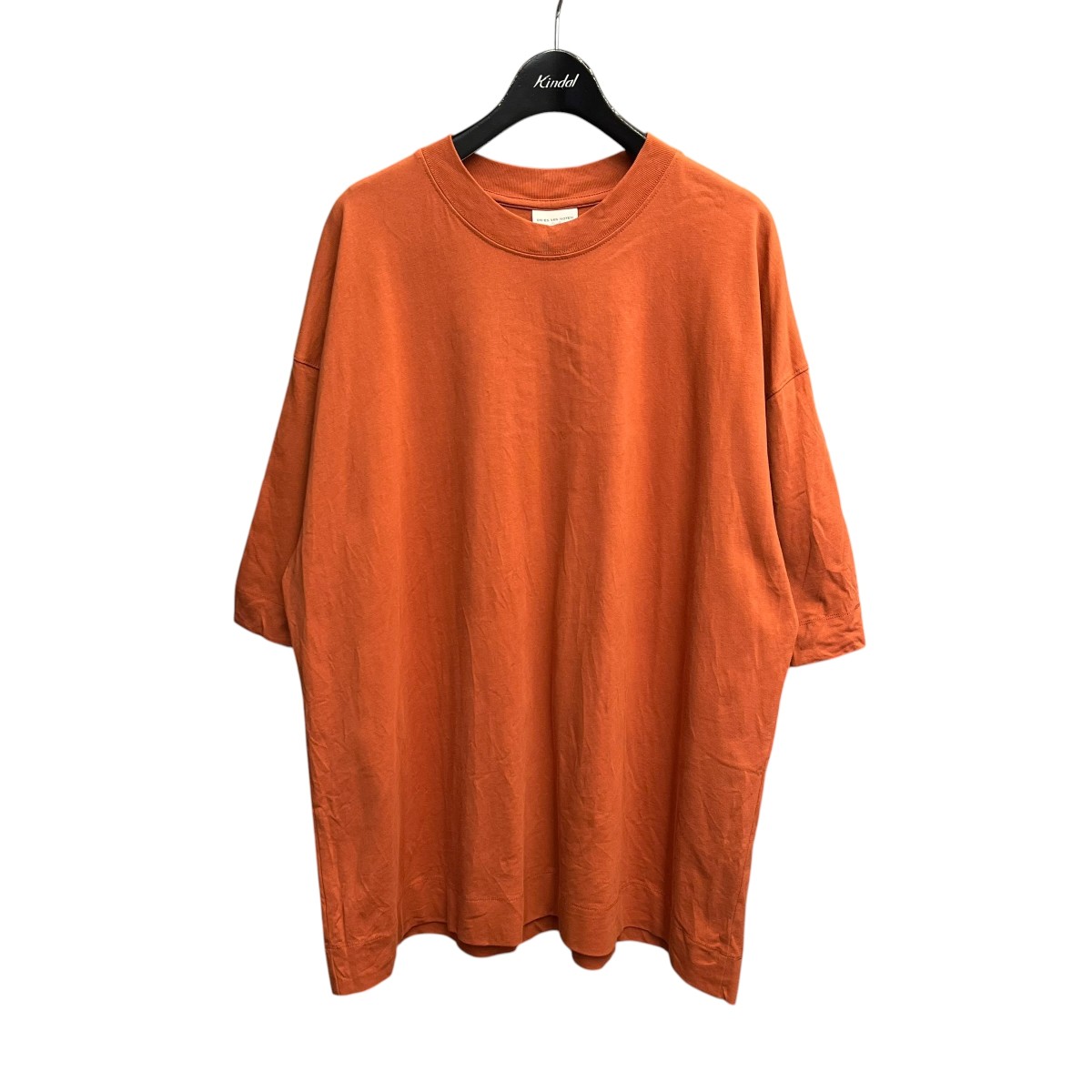 【中古】DRIES VAN NOTEN 労働者の一団のど首プルオーバー 231-172 オレンジ色 大きさ：S 【100626】（ドリスヴァンノッテン）