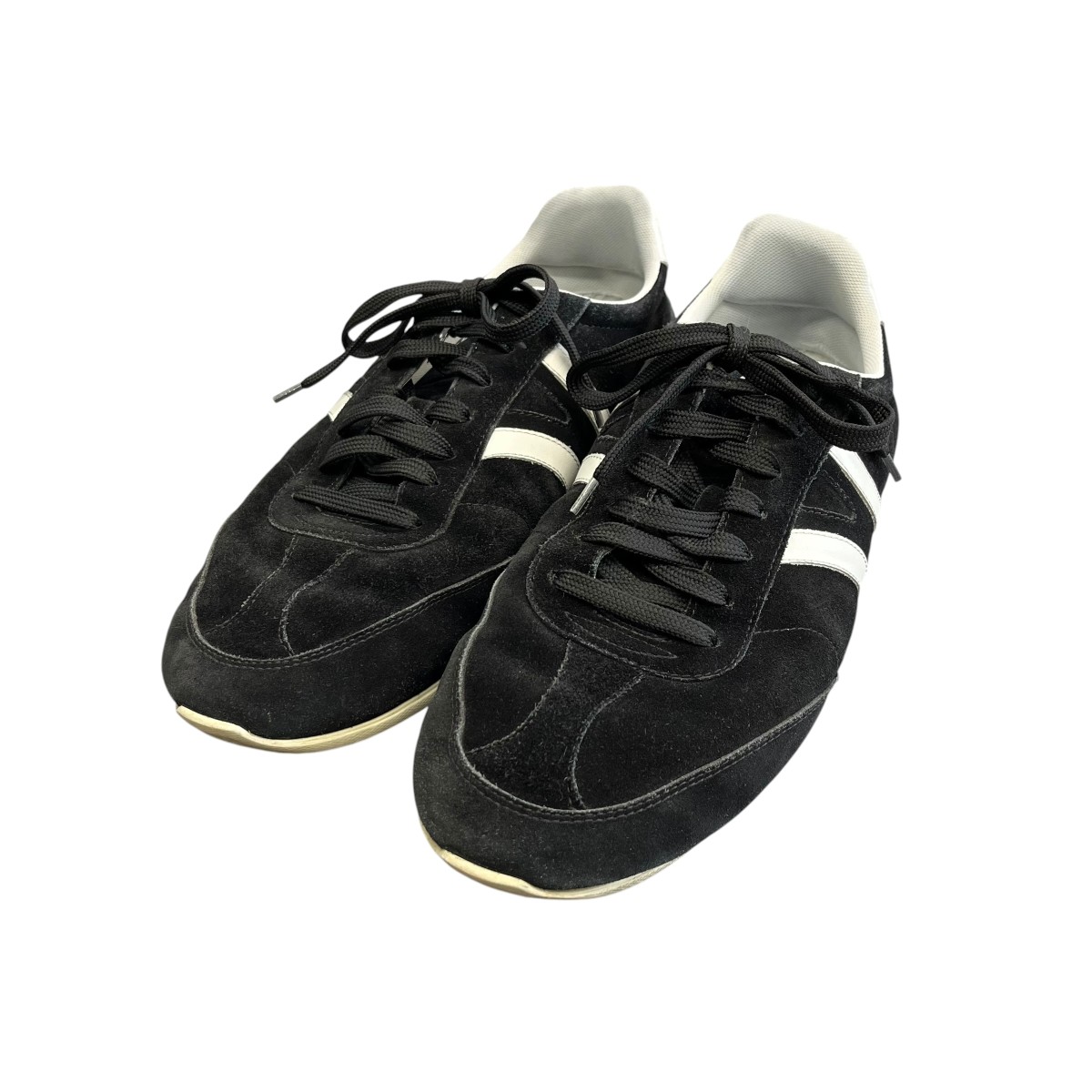 【中古】CELINE トリオンフ スエードクロス スニーカー 黒いこと 大きさ：44 【100626】（セリーヌ）