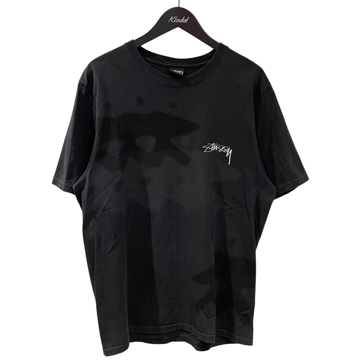 【中古】stussy LOW TIDE TEE PIGMENT DYED 半袖プルオーバー 黒いこと 大きさ：M 【100626】（ステューシー）