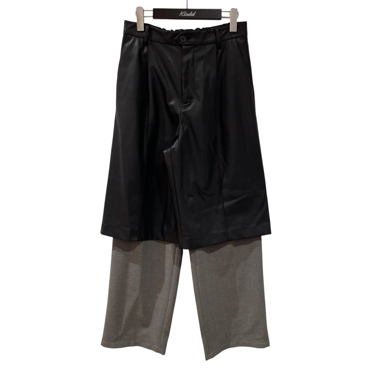 【中古】ELCHELE 縛ズボン下 712520 黒いこと×薄墨色 大きさ：38 【100626】（エルチェレ）