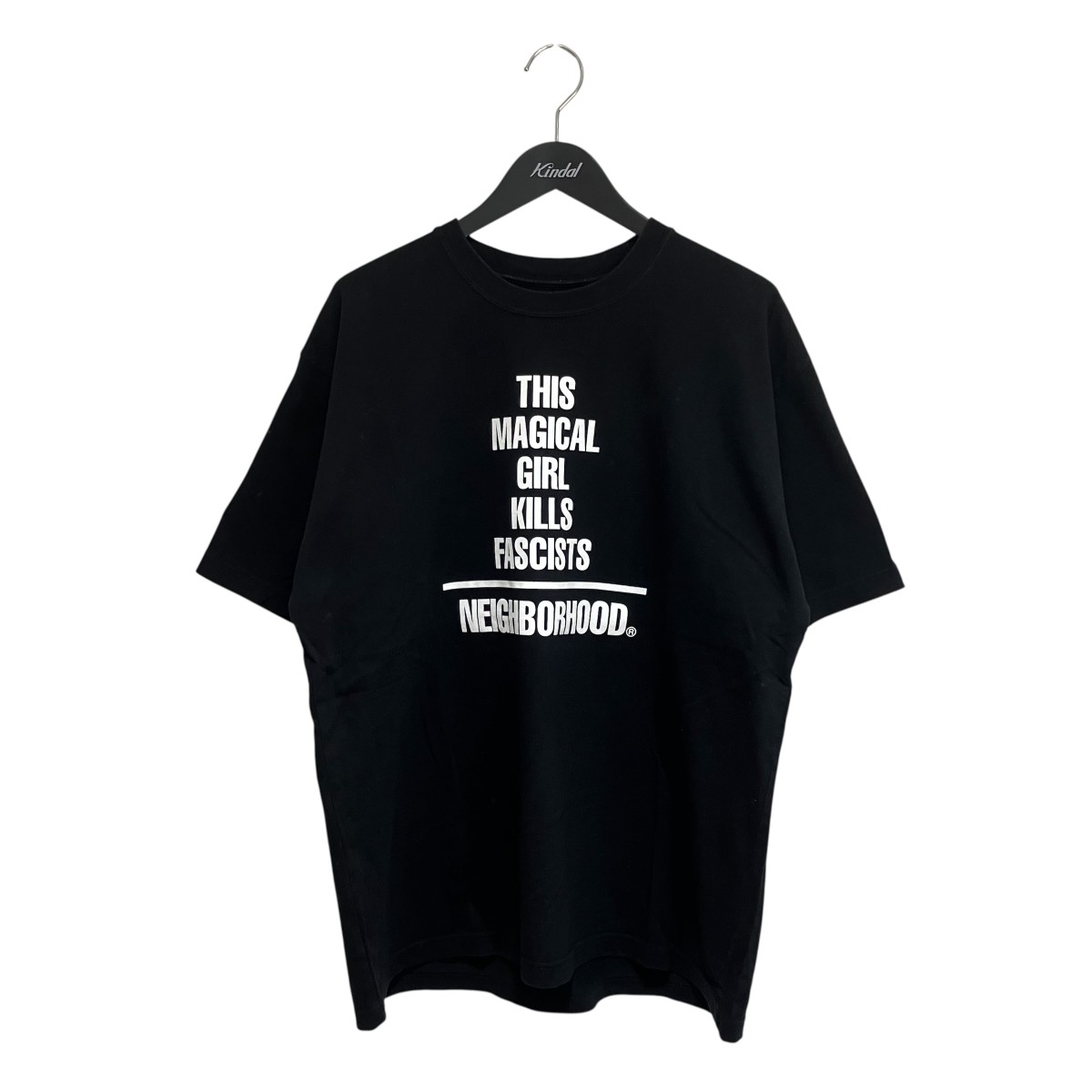 【中古】NEIGHBORHOOD 23SS NH X JUN INAGAWA．TEE 半袖プルオーバー 黒いこと 大きさ：L 【100626】（ネイバーフッド）