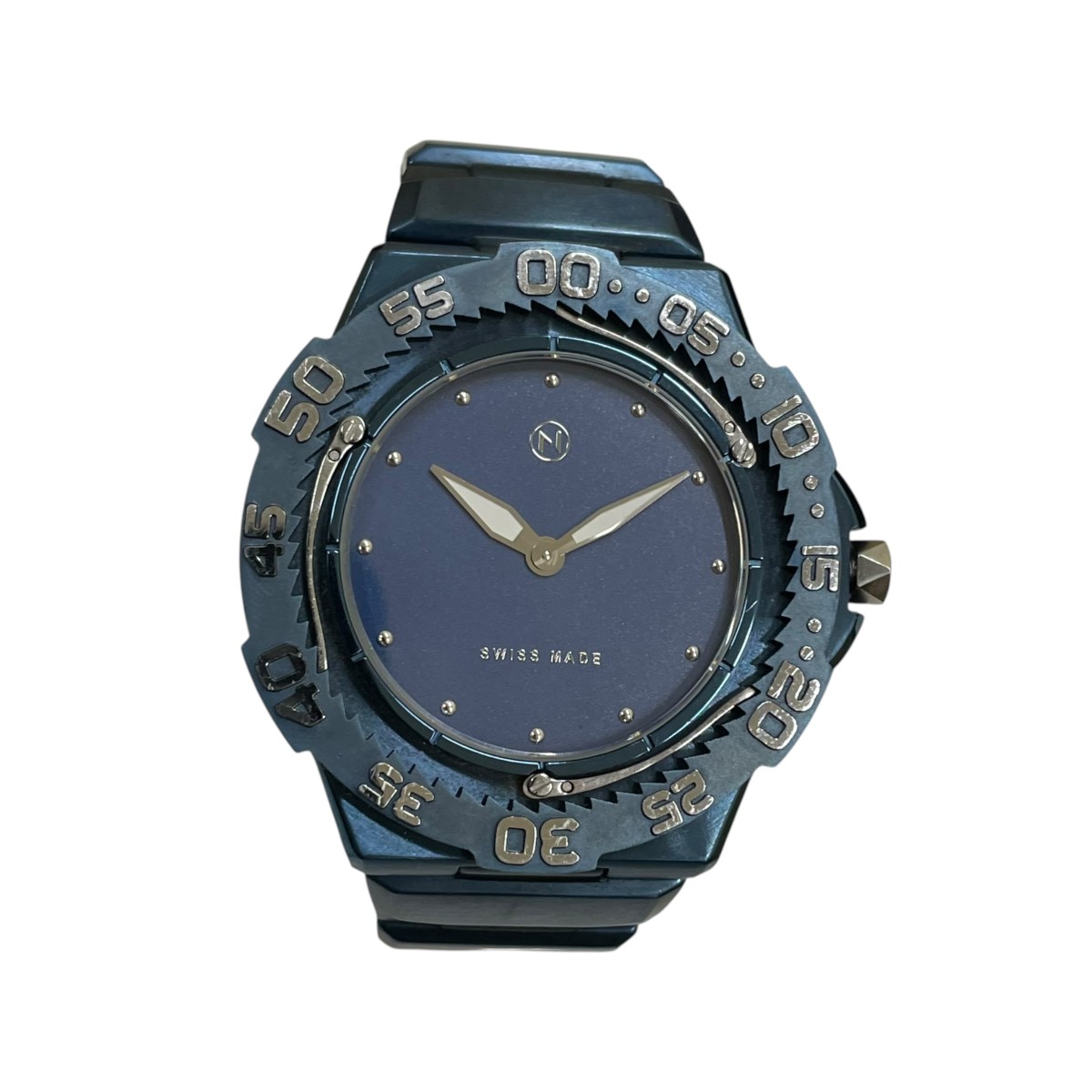 【中古】NOVE Trident ウォッチ 石英 ダイバーズウォッチ E009-02 青色 【100626】（ノーヴェ）