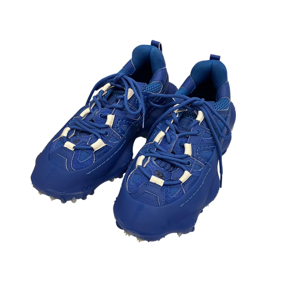 【中古】DIESEL 【S-PROTO TYPE】 ローカットスニーカー S24-10-SB 青色 大きさ：25.5糎 【100626】（ディーゼル）
