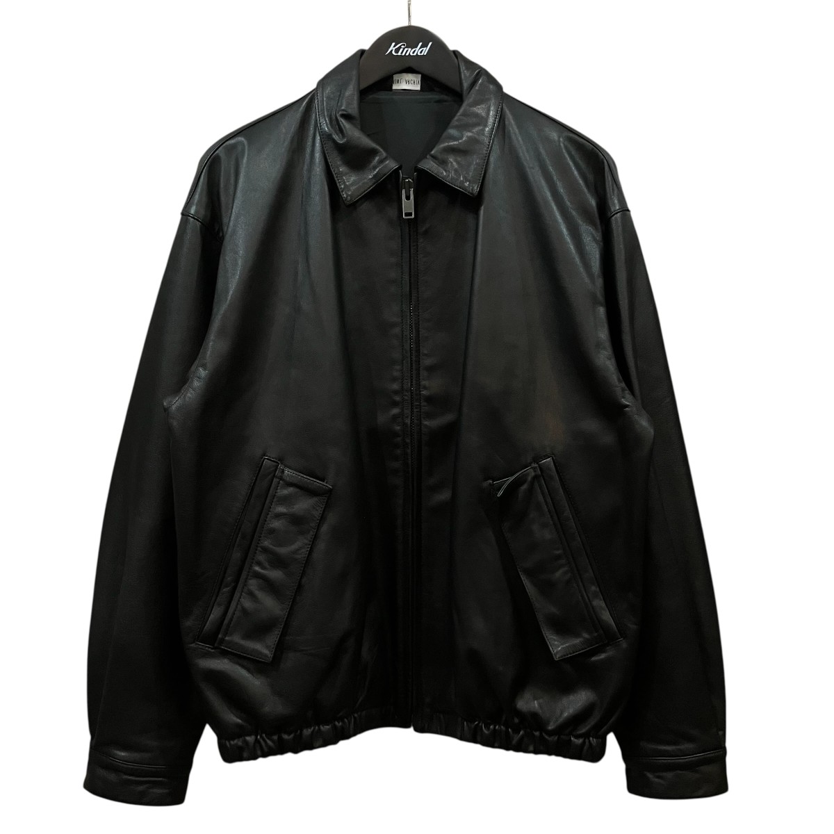 【中古】VAINL ARCHIVE 「PAUL」 なめし革上衣 VAM001 黒いこと 大きさ：M 【110626】（ヴァイナルアーカイブ）