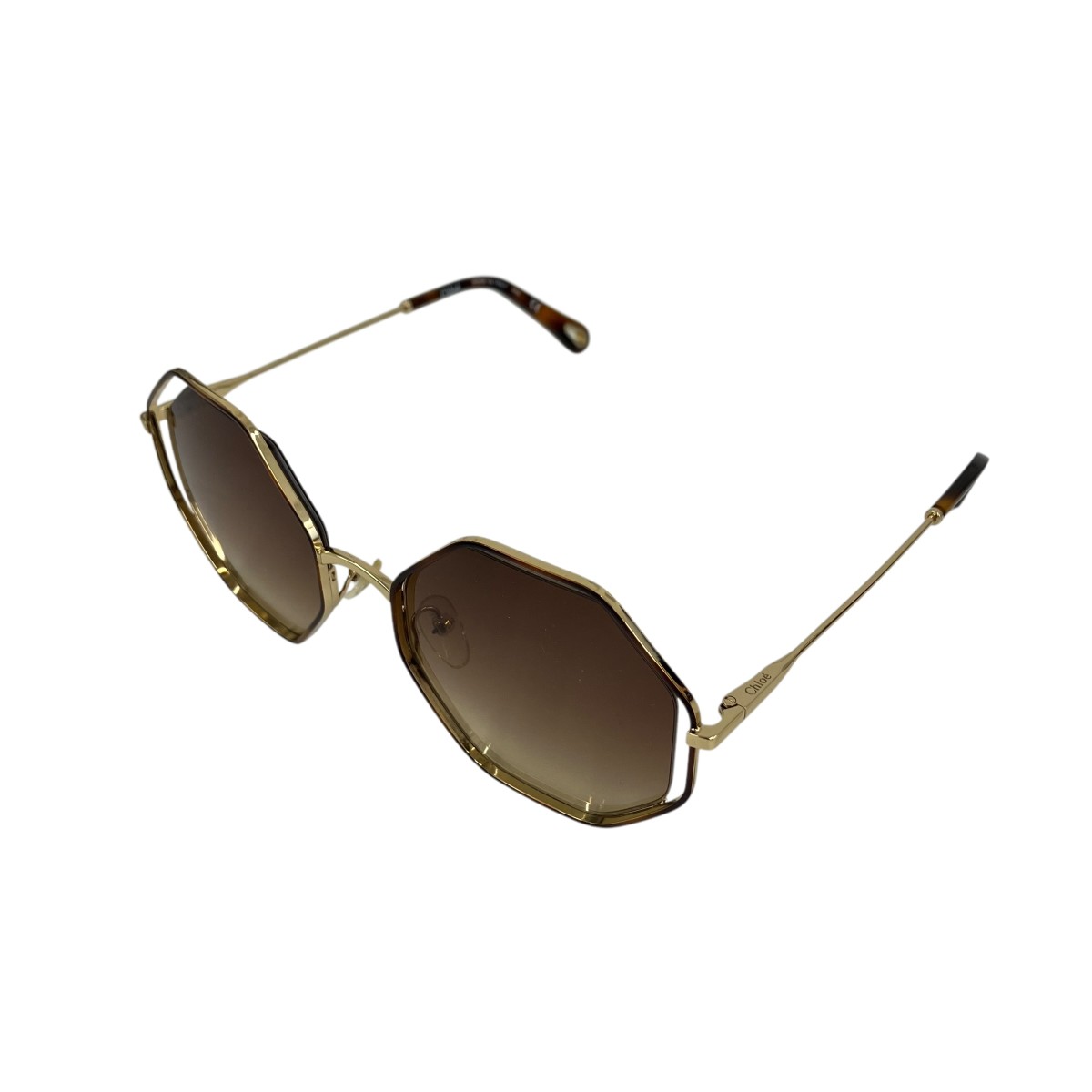 【中古】Chloe 黒眼鏡 CE132S 213 ゴールド 【110626】（クロエ）