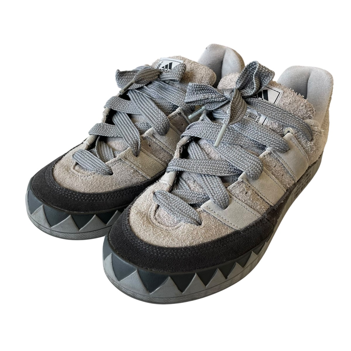 【中古】adidas×NEIGHBORHOOD Adimatic ローカットスニーカー HP6771 薄墨色 大きさ：28糎 【110626】（アディダス×ネイバーフッド）