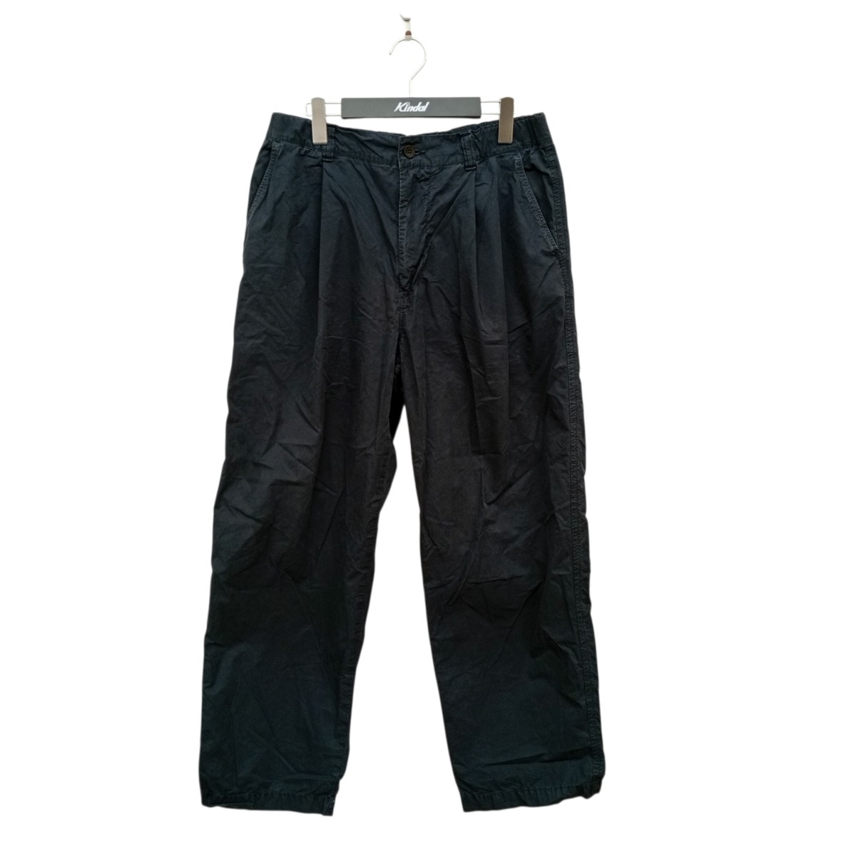 【中古】STILL BY HAND Garment-dye deep tuck pants ズボン下 PT03241 米国海軍 大きさ：48 【110626】（スティルバイハンド）