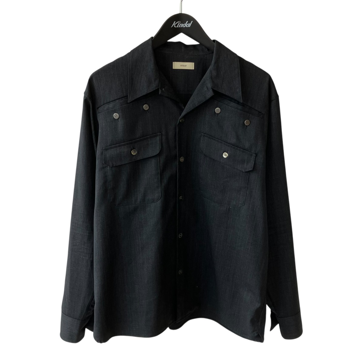 【中古】STEAF． プルオーバー上衣 S24AW-SH02 薄墨色 大きさ：L 【110626】（スティーフ）