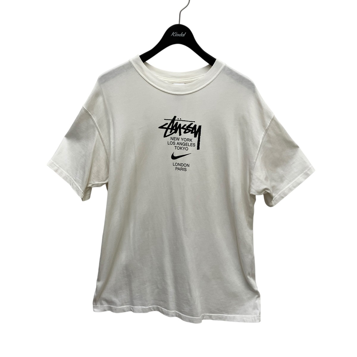 【中古】NIKE×stussy 向こう正面刷り上げるプルオーバー DD3342-121 白いこと 大きさ：M 【110626】（ナイキ×ステューシー）