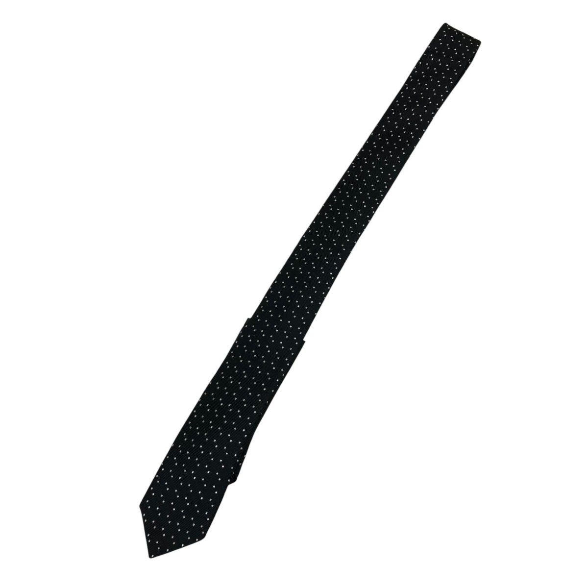 【中古】Saint Laurent Paris タイ 黒いこと 大きさ：FREE 【110626】（サンローランパリ）