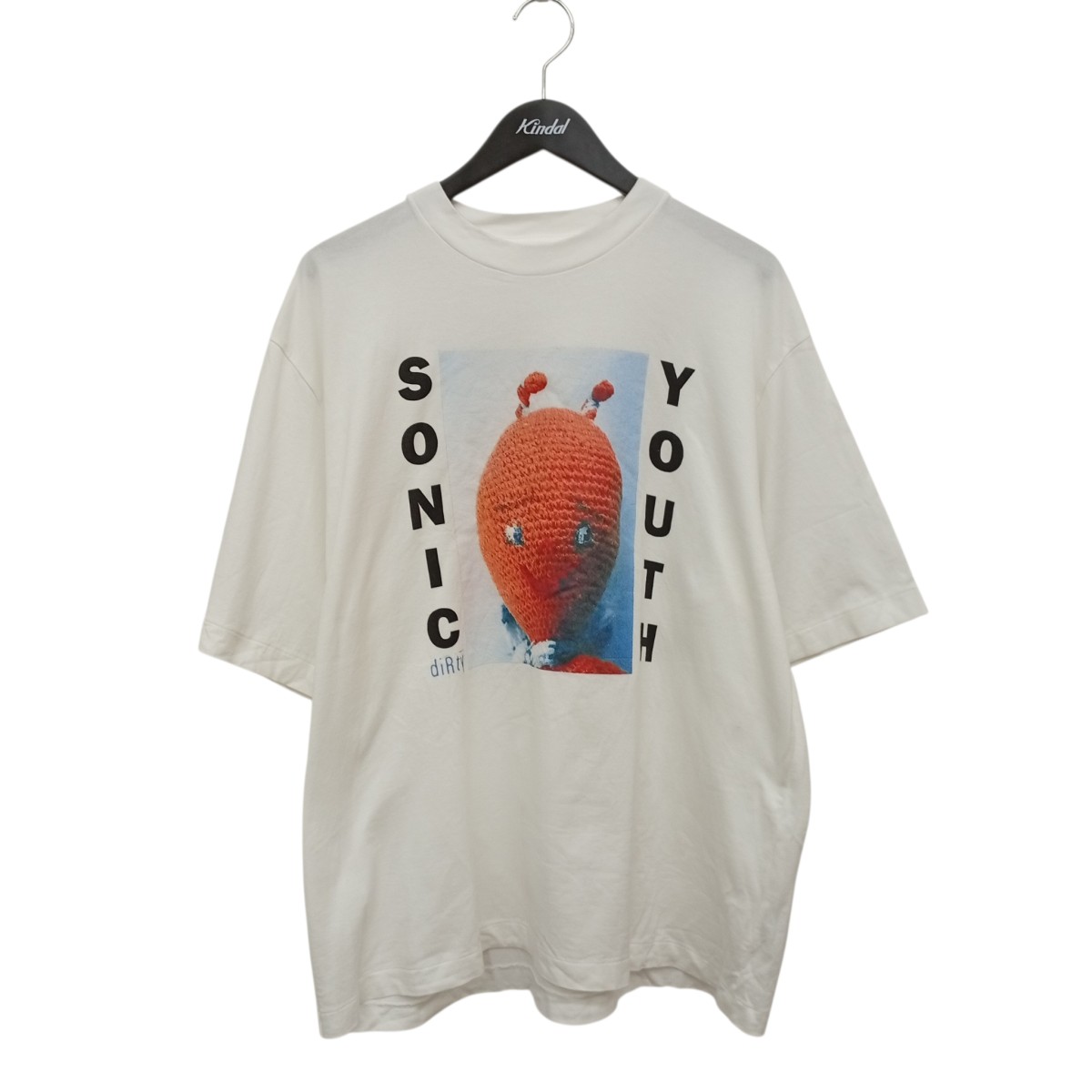 【中古】blurhms diRty Print Tee WIDE 半袖カットソー bROOTS24S34SONIC 白いこと 大きさ：2 【110626】（ブラームス）