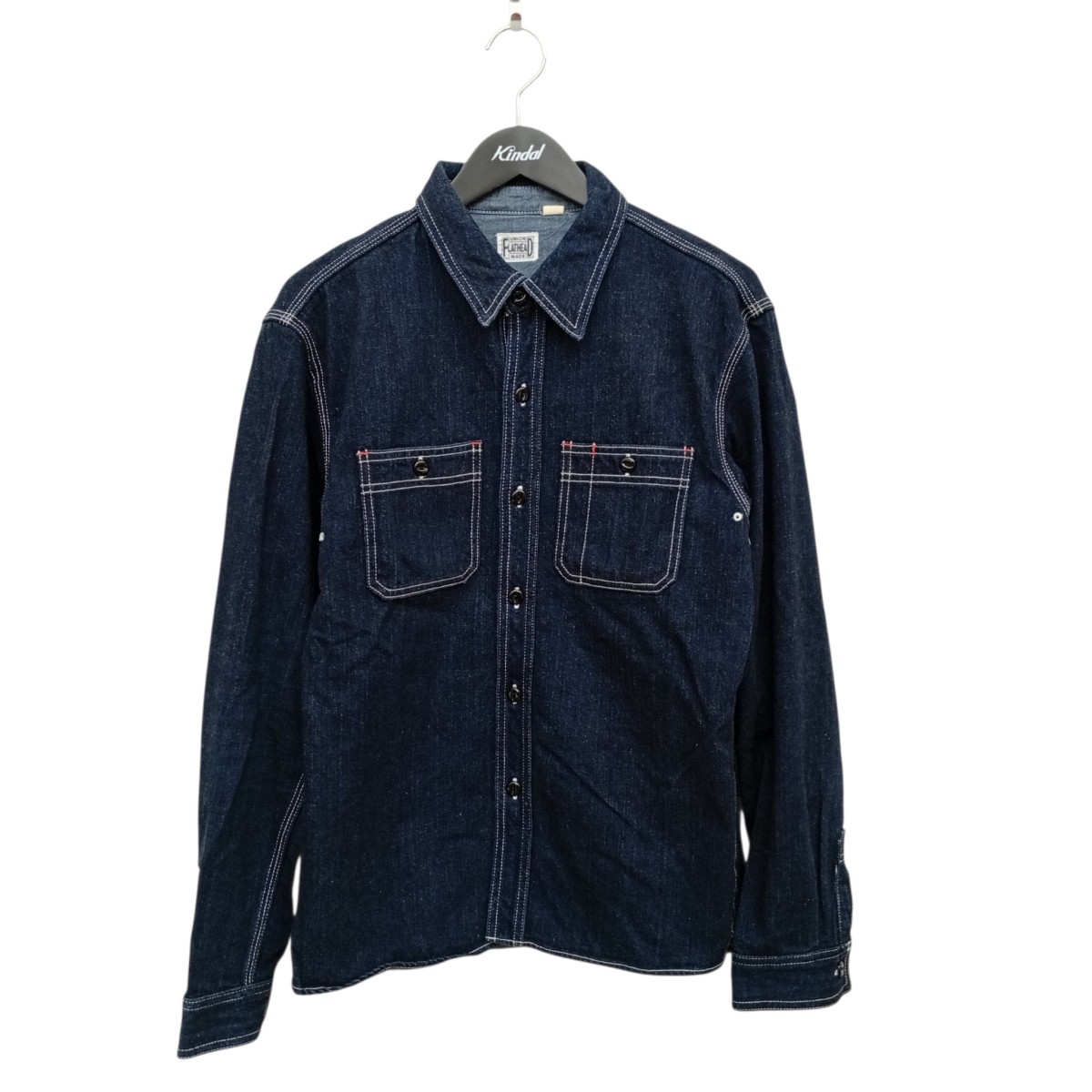 【中古】FLAT HEAD ジーンズプルオーバー 7010W インディゴ 大きさ：40 【110626】（ザ・フラットヘッド）