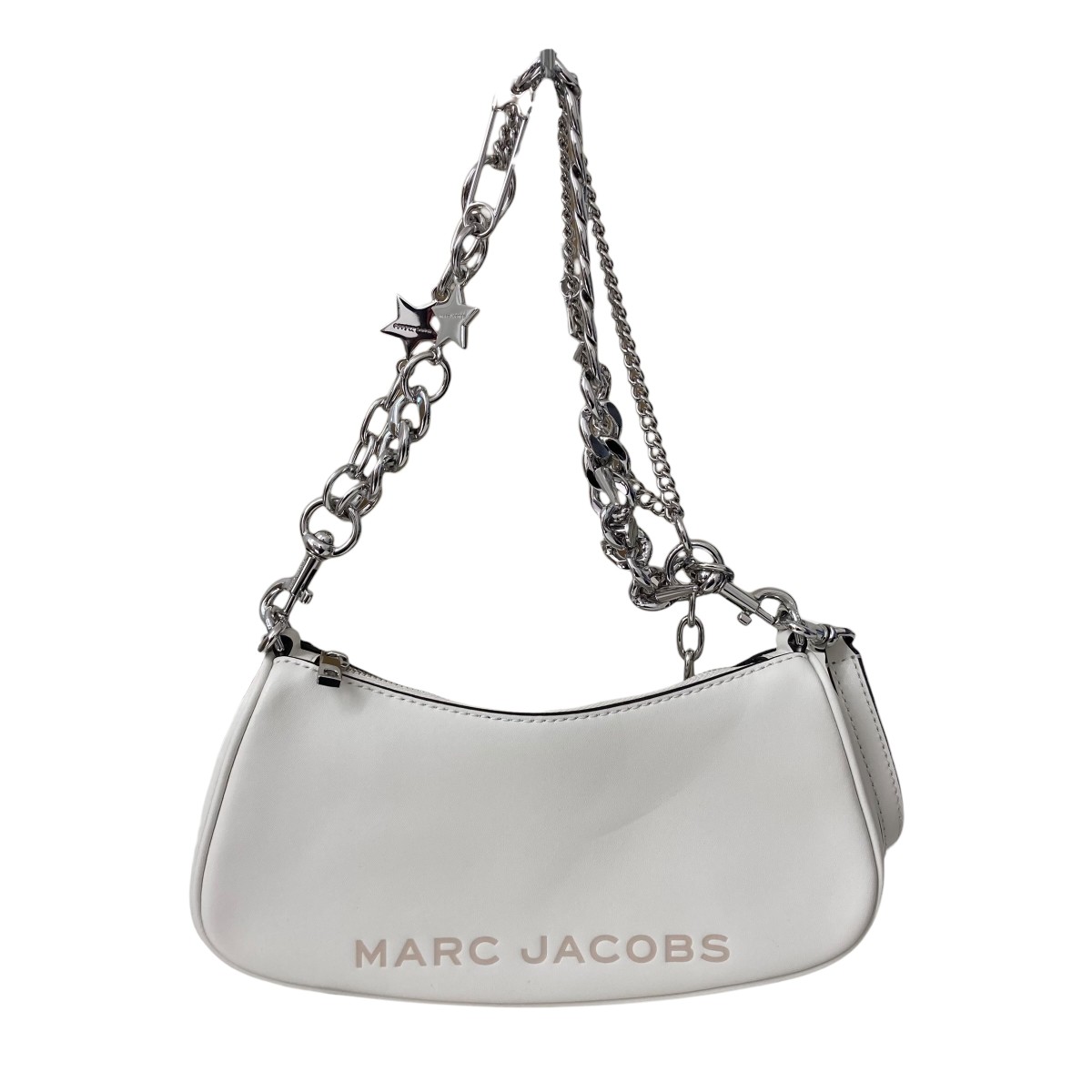 【中古】MARC JACOBS ザ 惹きつける 肩部 御徒面子 白いこと 【110626】（マークジェイコブス）