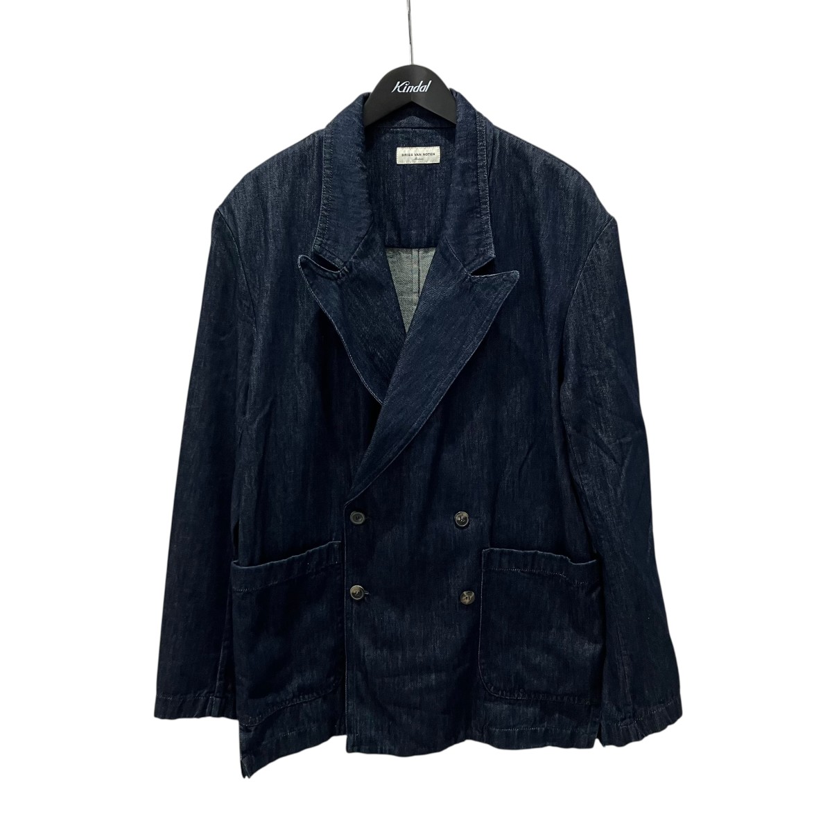 【中古】DRIES VAN NOTEN 24AW CAPLAN TRIS 9378 M．W．SHIRT ジーンズ上衣 インディゴ 大きさ：M 【110626】（ドリスヴァンノッテン）