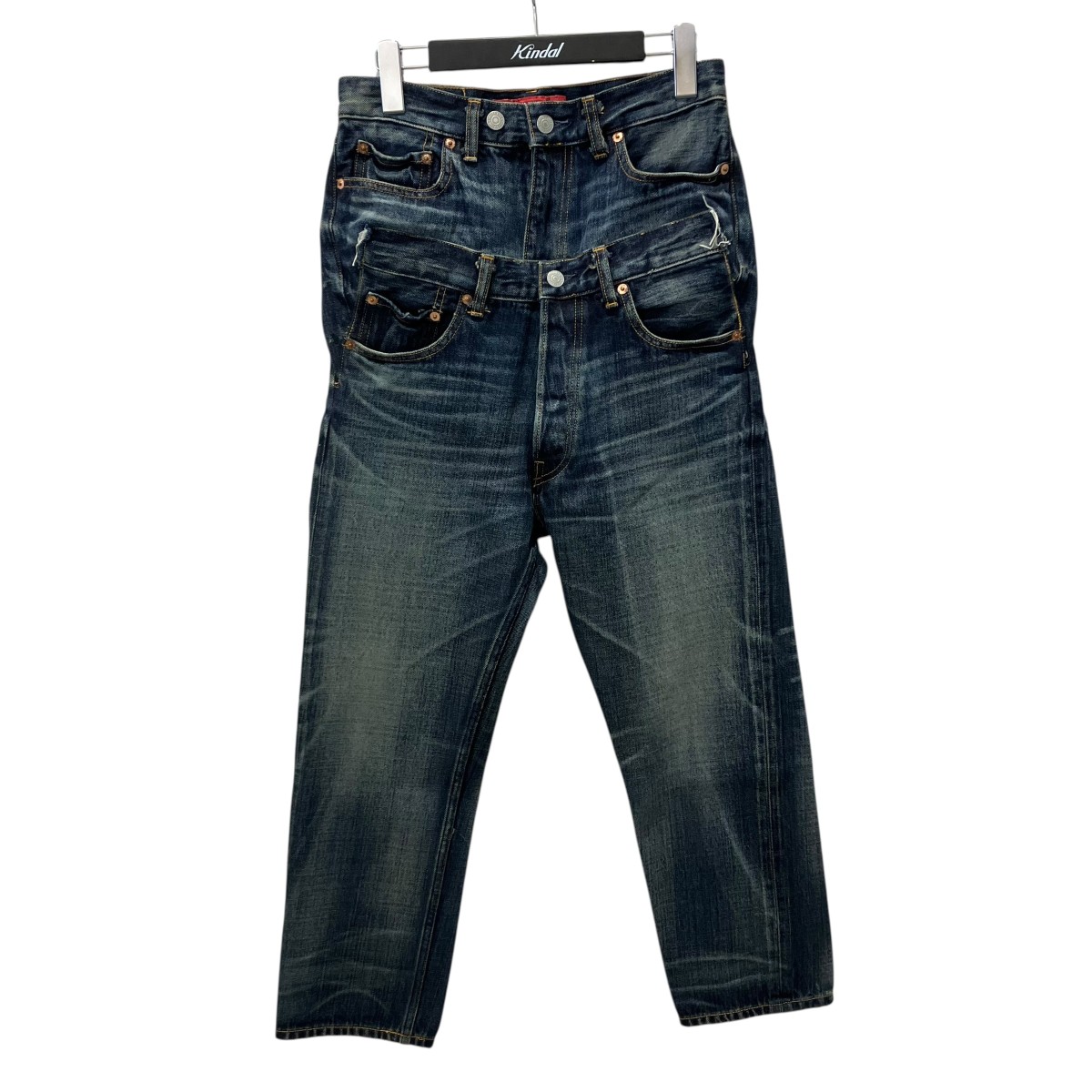 【中古】CDG JUNYA WATANABE MAN×LEVI’S 25SS ダブル酉の方角W名まえジーンズ ジーンズズボン下 WO-P208 インディゴ 大きさ：XS 【110626】（シーディージー ジュンヤ ワタナベ マン×リーヴァイズジーンズ）