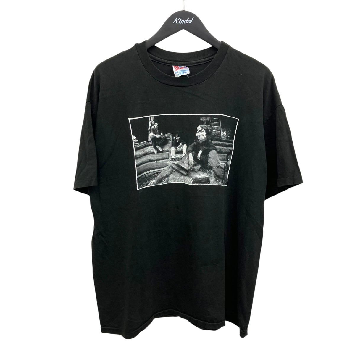 【中古】BEASTIE BOYS HANES、映し絵刷り上げる 刷り上げるプルオーバー 黒いこと 大きさ：XL 【110626】（ビースティボーイズ）