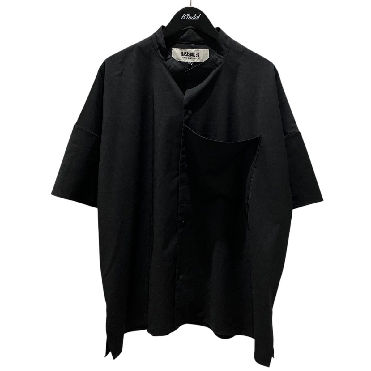 【中古】BASISBROEK 半袖プルオーバー 濃灰色薄墨色 大きさ：3 【110626】（バージスブルック）