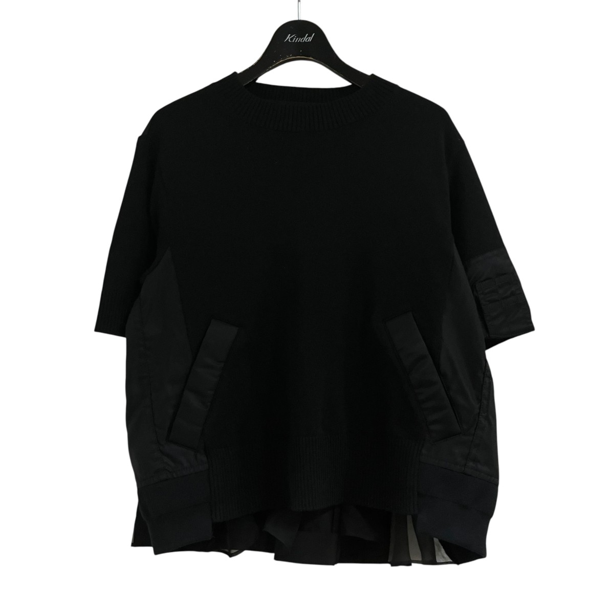 【中古】sacai ドッキングカットソー 黒いこと 大きさ：2 【110626】（サカイ）