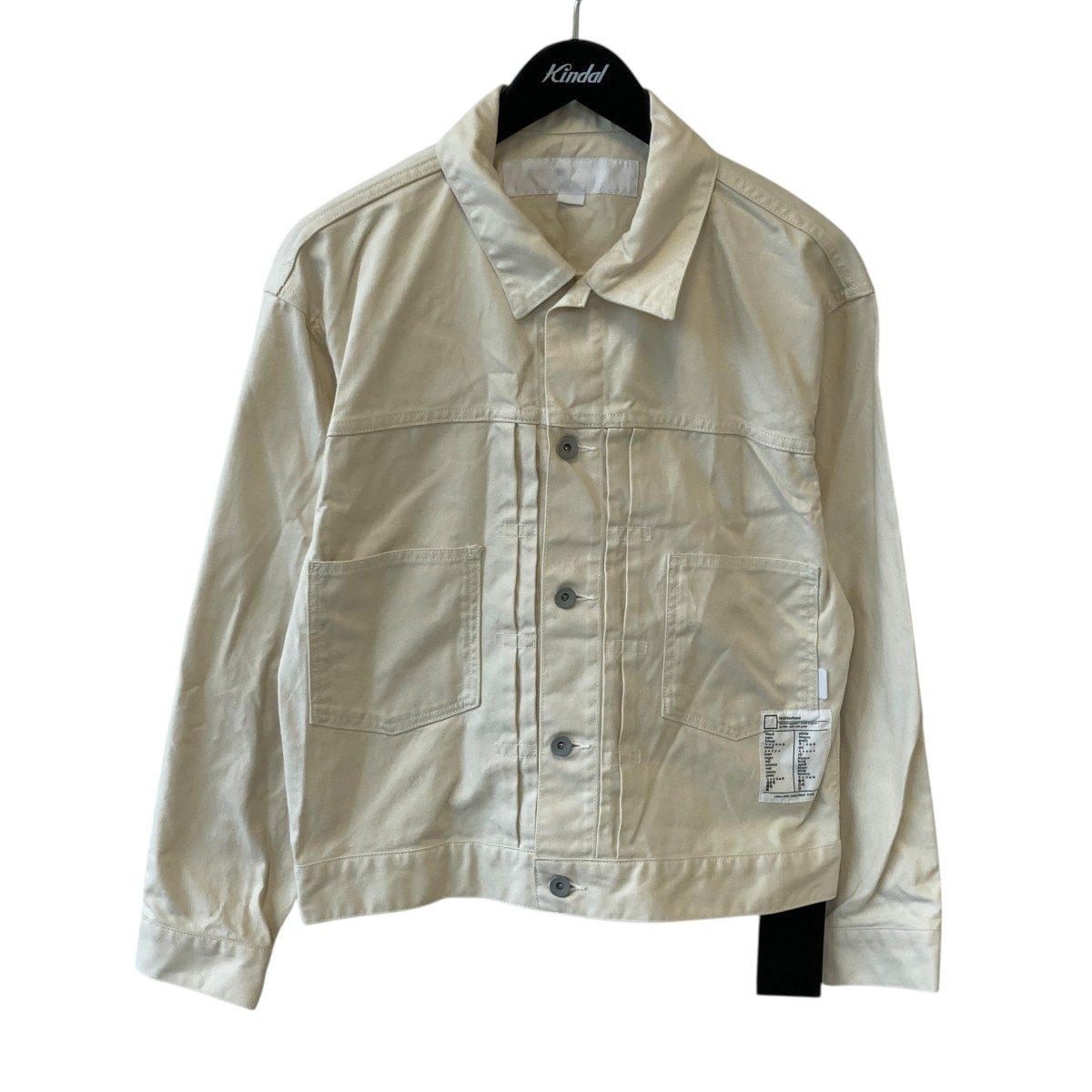【中古】NEIGHBORHOOD BW ． TYPE-2 JACKET 上衣 241UTNH-JKM01 白いこと 大きさ：S 【110626】（ネイバーフッド）