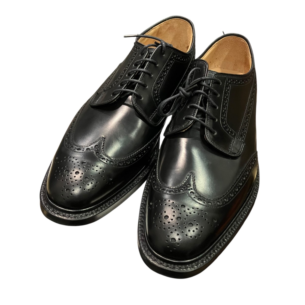 【中古】CHURCH’S GRAFTON ウィングチップシューズ 黒いこと 大きさ：085 【110626】（教会堂）