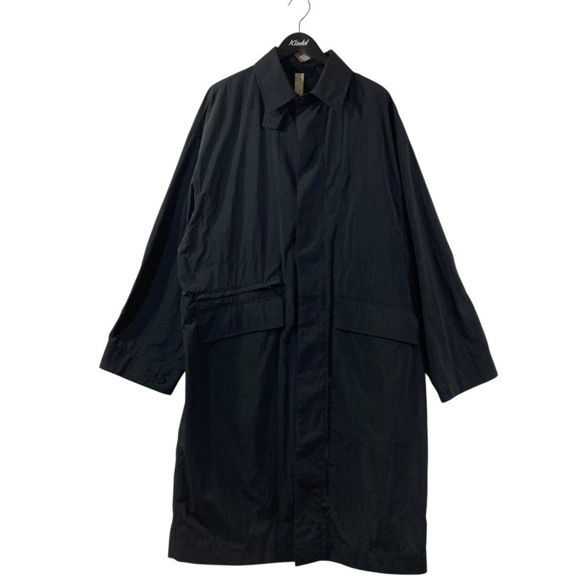【中古】STUDIO NICHOLSON×ZARA ステンカラー厚地の外套 ダークネイビー 大きさ：S-M 【110626】（スタジオニコルソン×ザラ）