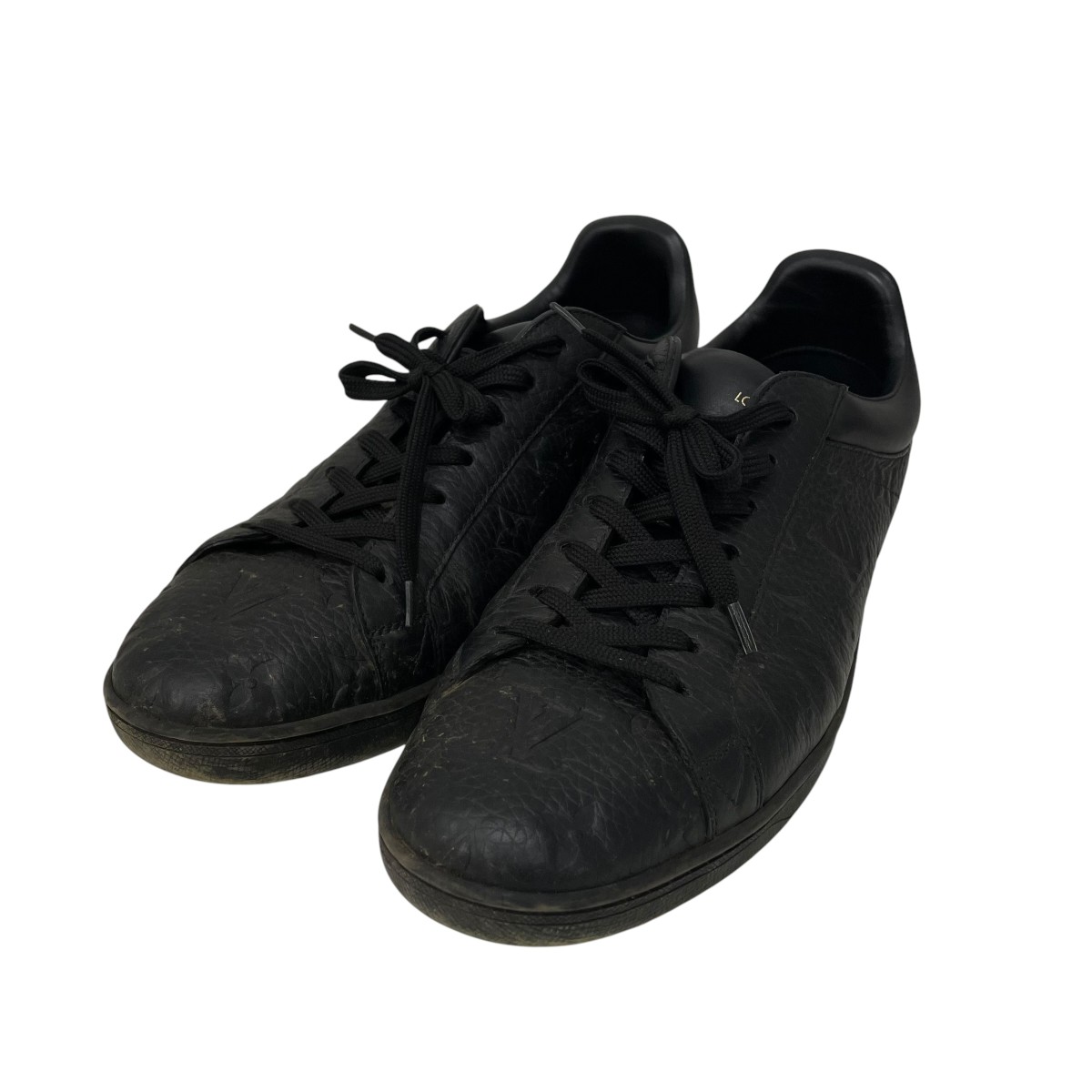 【中古】LOUIS VUITTON ルクセンブルグ スニーカー 黒いこと 大きさ：7 1/2 【110626】（ルイヴィトン）