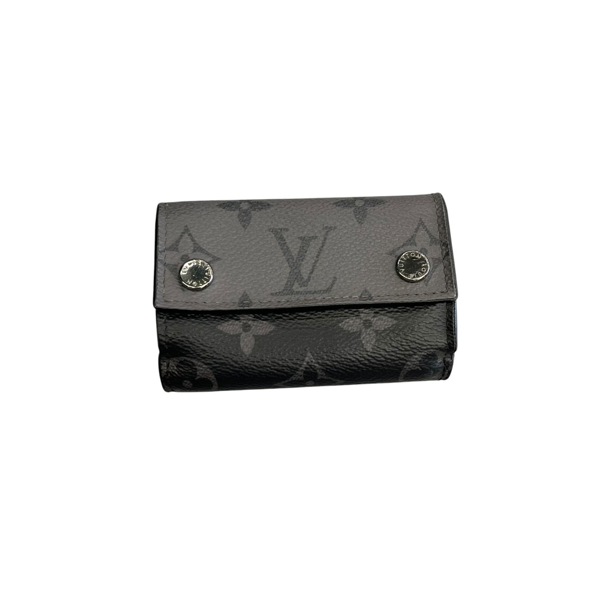 【中古】LOUIS VUITTON 3つ折り紙入れ M45417 ﾘﾊﾞｰｽ ﾃﾞｨｽｶﾊﾞﾘｰ･ｺﾝﾊﾟｸﾄ ｳｫﾚｯﾄ 薄墨色 【110626】（ルイヴィトン）