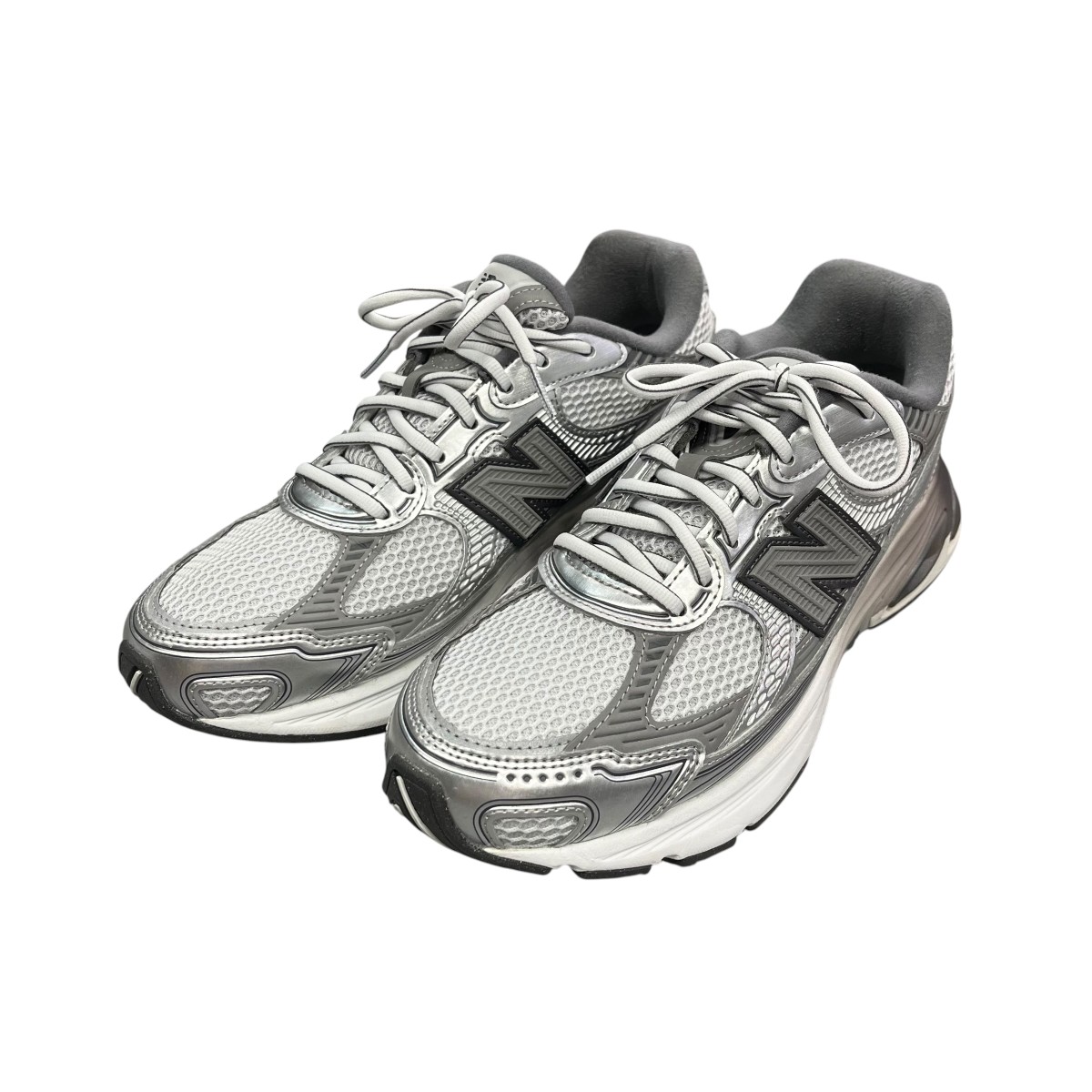 【中古】NEW BALANCE ABZORB 2010 Grey Days スニーカー U2010753 しろがね色 大きさ：27コマーシャル 【110626】（ニュー平衡にする）