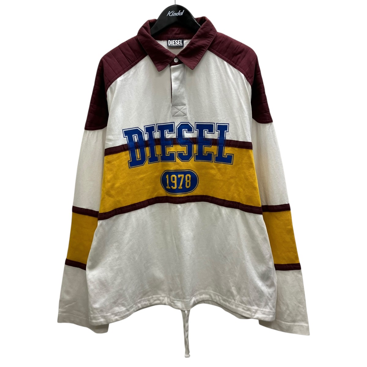 【中古】DIESEL S-EGBY スポーツシャツ 白いこと 大きさ：L 【120626】（ディーゼル）