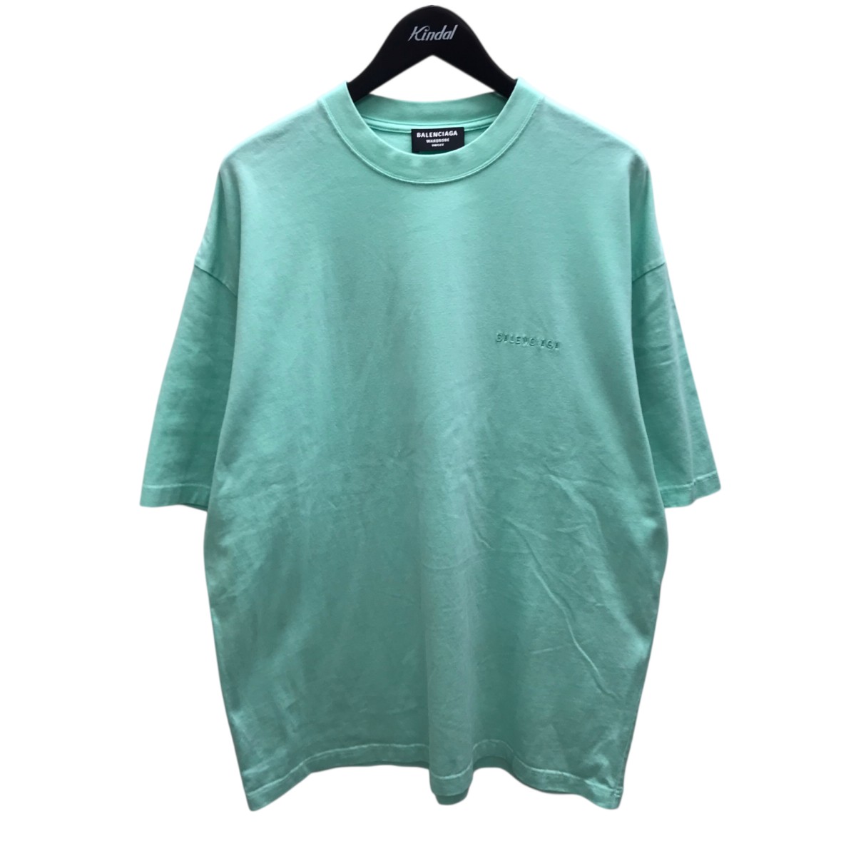 【中古】BALENCIAGAオーバーサイズTシャツ ミントグリーン サイズ：L【価格見直し】｜ブランド古着のカインドオル
