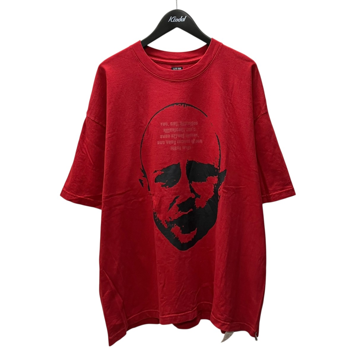 【中古】LES SIX　BAD GUY TEE プリントTシャツ レッド サイズ：4 【120626】（レシス）｜ブランド古着のカインドオル 16,089円
