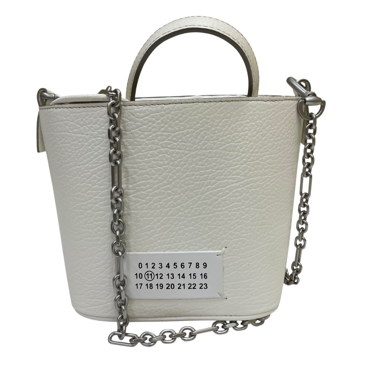 【中古】Maison Margiela　5AC バケット ショルダーバッグ S61WG0035 ホワイト 【120626】（メゾンマルジェラ）｜ブランド古着のカインドオル