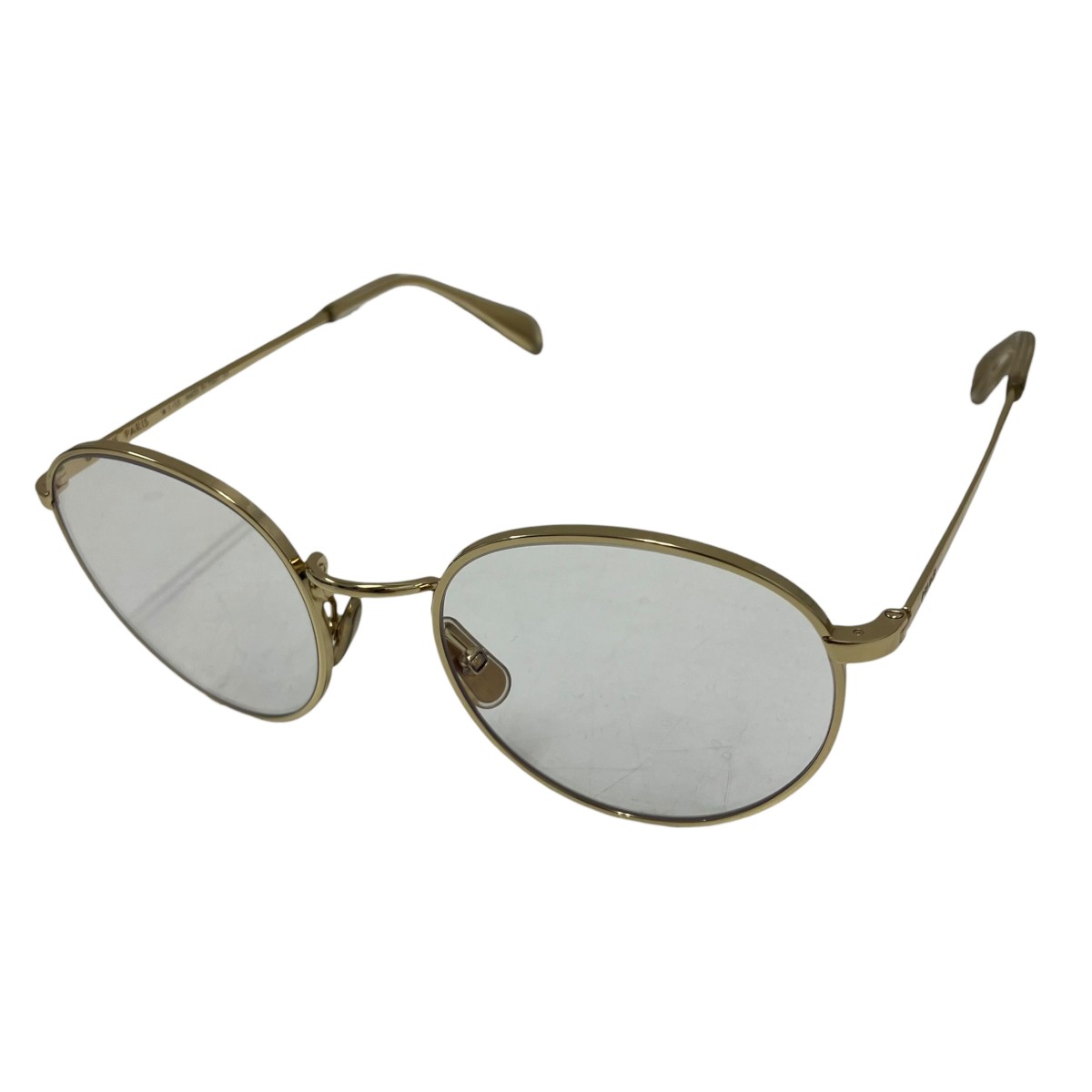 【中古】CELINE 眼鏡 ゴールド サイズ:52□21-145 【130626】(セリーヌ)|ブランド古着のカインドオル