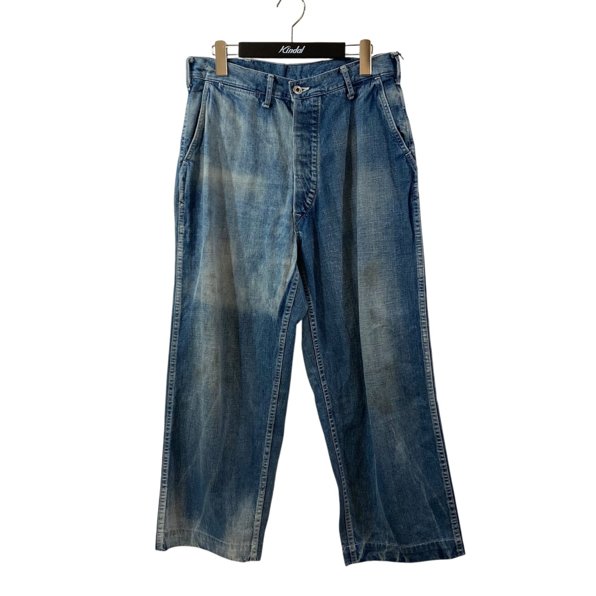 【中古】A.PRESSE US ARMY DUNGAREE DENIM TROUSERS デニムパンツ 25SAP-04-07K インディゴ サイズ:1 【130626】(アプレッセ)|ブランド古着のカインドオル