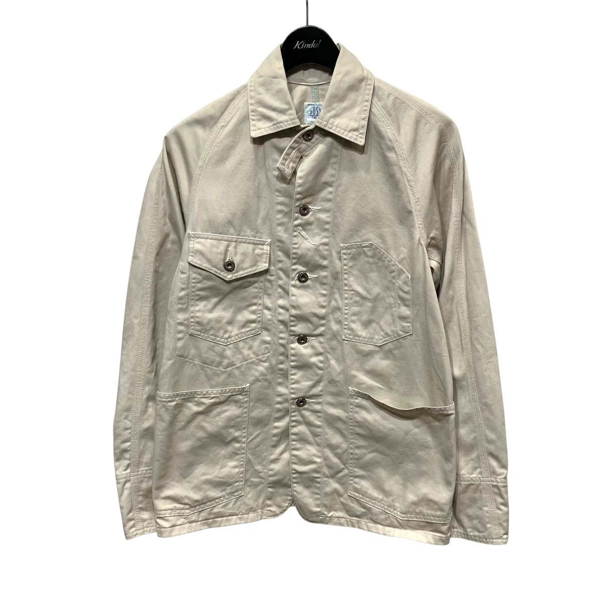 【中古】POST O’ALLS カバーオール アイボリー サイズ:XS 【130626】(ポストオーバーオールズ)|ブランド古着のカインドオル