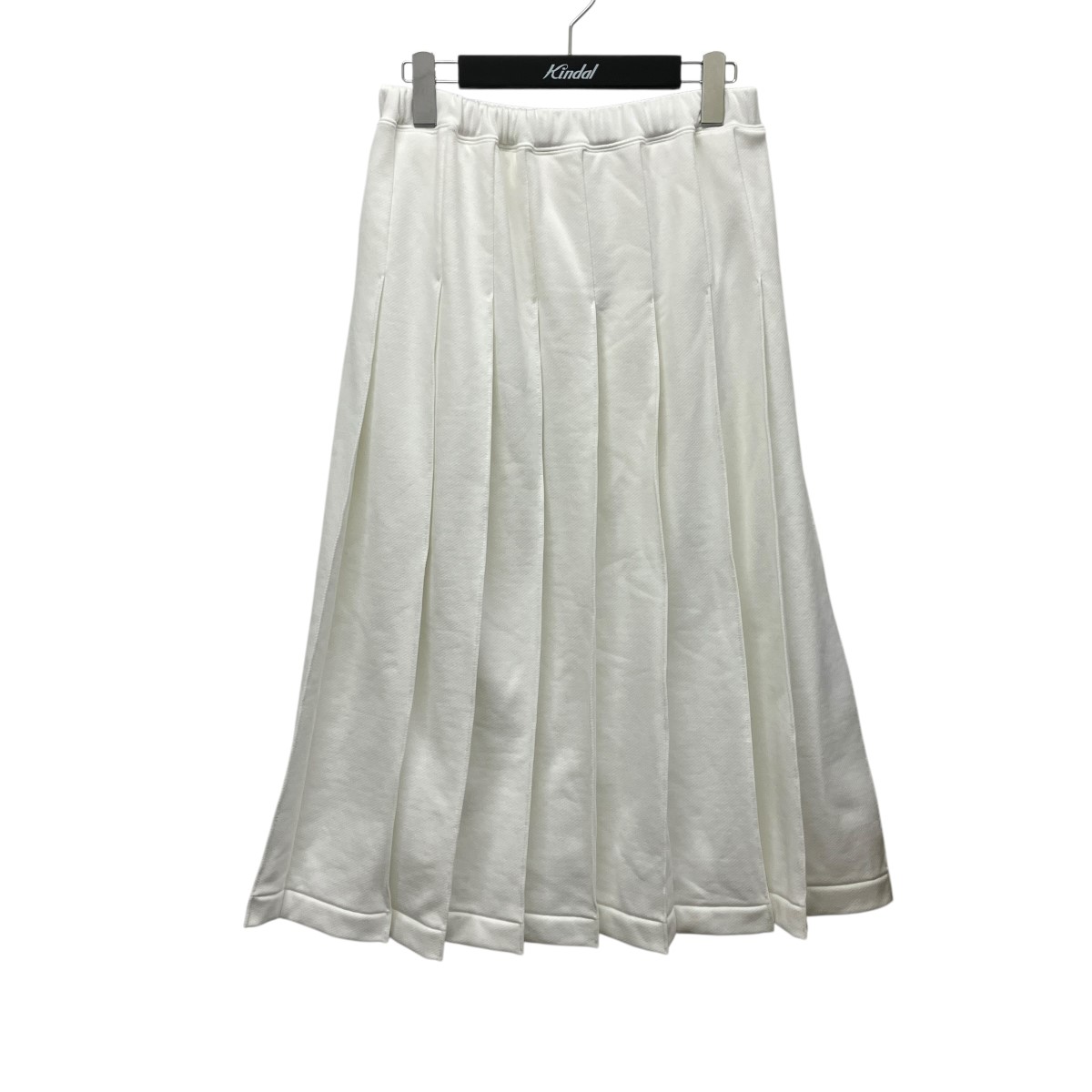 【中古】COMME des GARCONS COMME des GARCONS25AW ポリコットン イージープリーツスカート スウェットイージープリーツスカート RP-T025 ホワイト サイズ:S【価格見直し】|ブランド古着のカインドオル