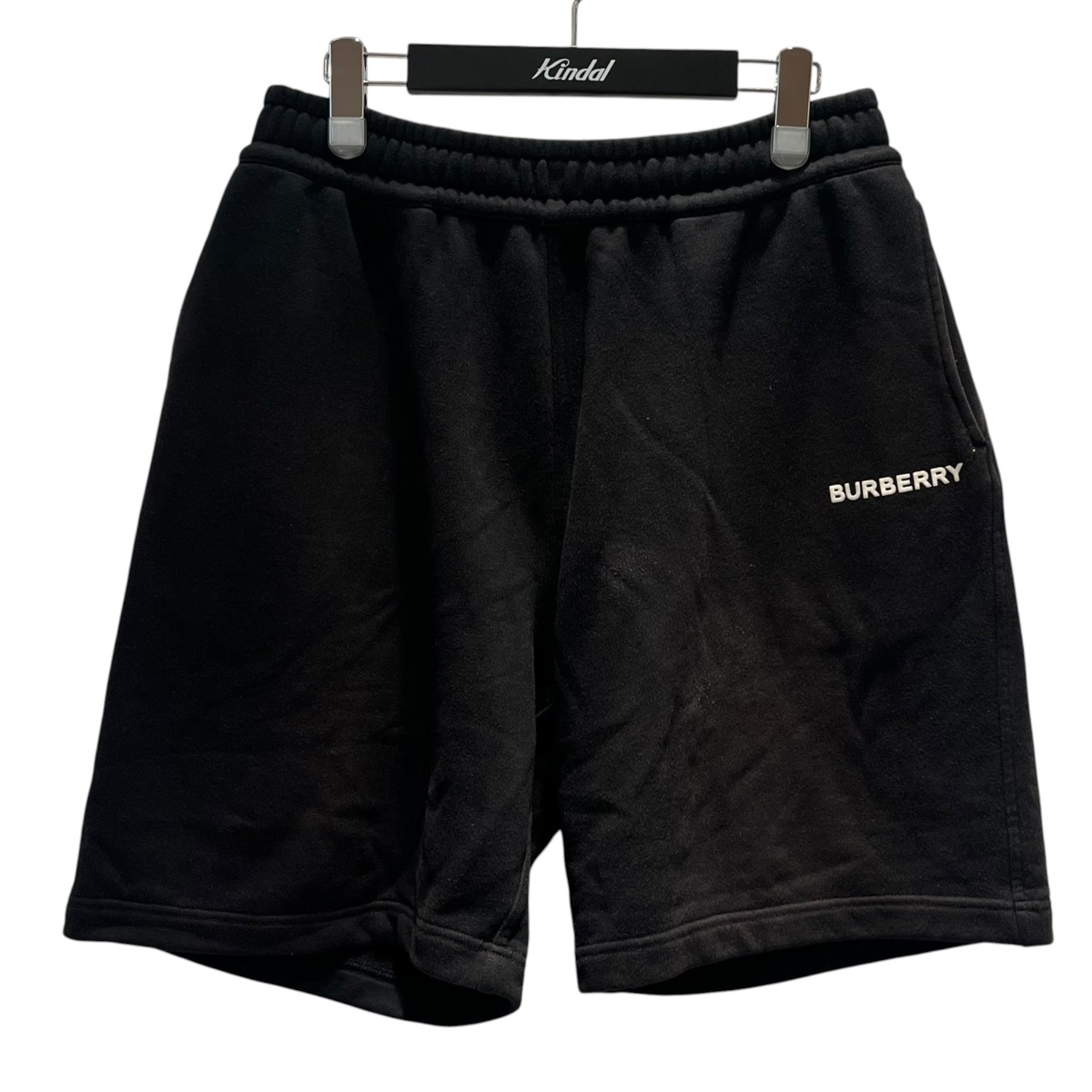 【中古】BURBERRY ロゴタイプ刷り上げる スウェットショートパンツ 8055354 黒いこと 大きさ：S 【130626】（赤ちょうちんバリー）