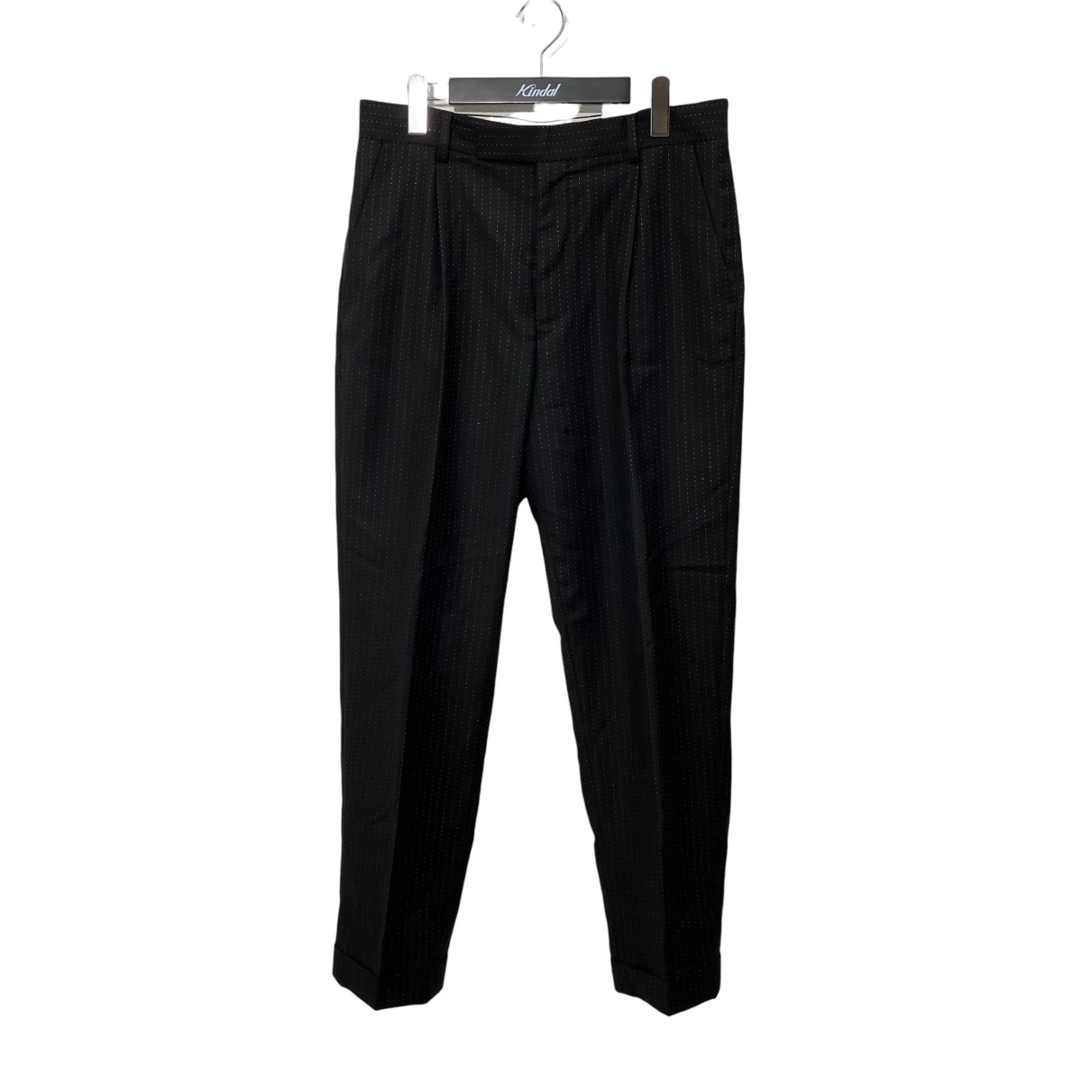 【中古】WACKO MARIA スラックスパンツ ブラック サイズ:M 【140626】(ワコマリア)|ブランド古着のカインドオル