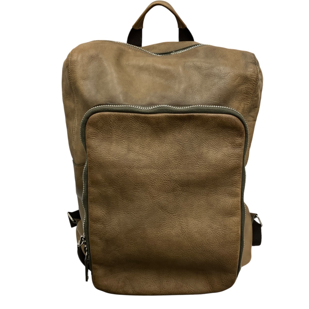 【中古】Maison Margiela 14SS レザーバックパック S55WA0001 ブラウン 【140626】(メゾンマルジェラ)|ブランド古着のカインドオル