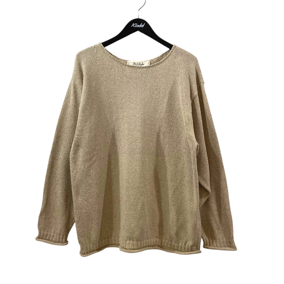 【中古】olde h & daughter SILK COTTON P O ニット 04132 ベージュ サイズ:8 【130626】(オールドエイチアンドドーター)|ブランド古着のカインドオル