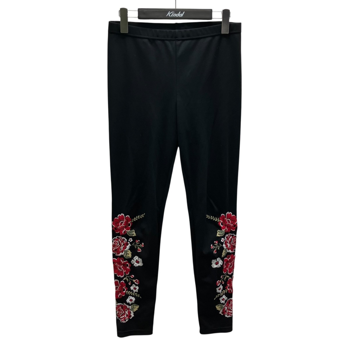 【中古】COMME des GARCONS HOMME PLUS フローラル刺繍 レギンス ブラック サイズ:S 【140626】(コムデギャルソンオムプリュス)|ブランド古着のカインドオル