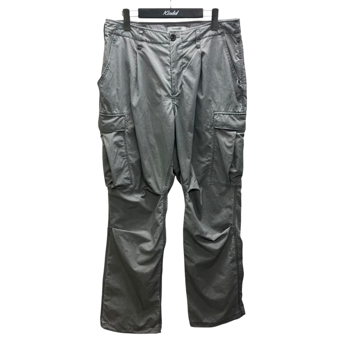 【中古】nonnative　26SS TROOPER 6P TROUSERS NYLON OXFORD ナイロンパンツ グレー サイズ：2 【130726】（ノンネイティブ）｜ブランド古着のカインドオル